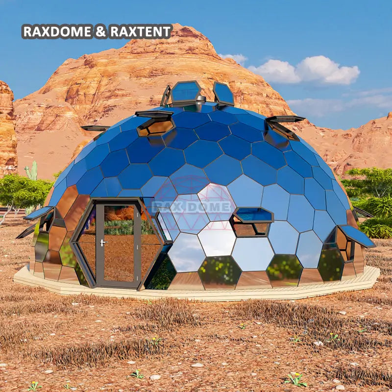 10m honeycomb glass dome tent geohome