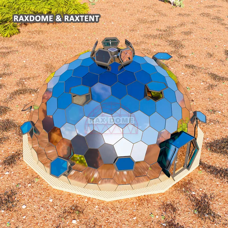 10m honeycomb glass dome tent glamping