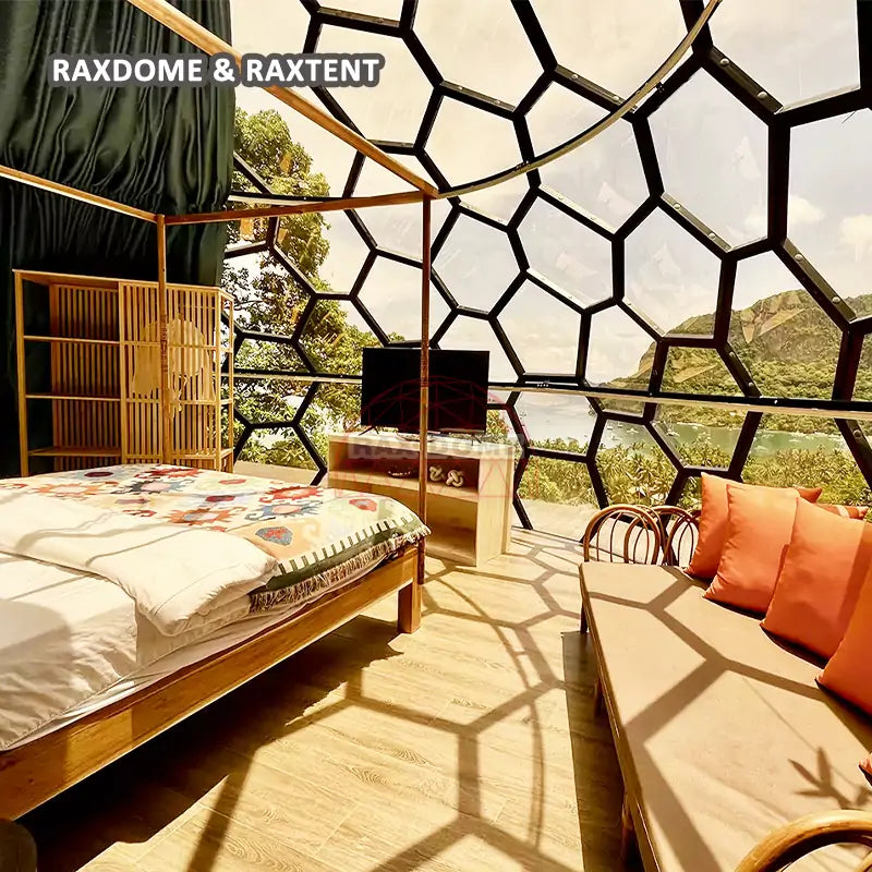 7m geodesic glass dome house for vacation hotel