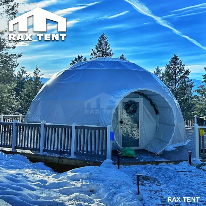 glamping mixed dome tent