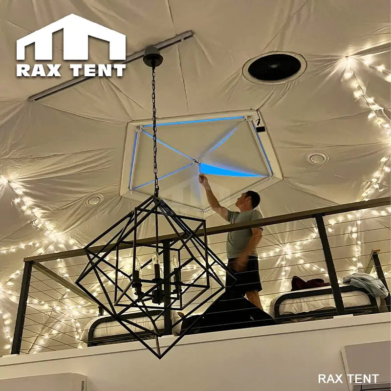 PVC and Glass dome tent