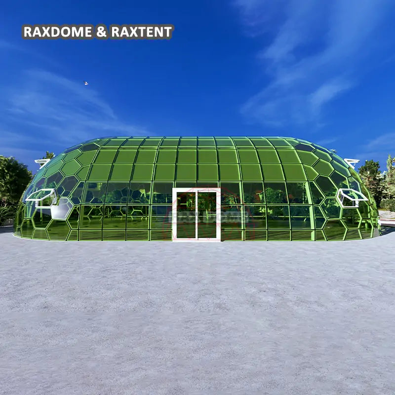 large capsule glass dome tent
