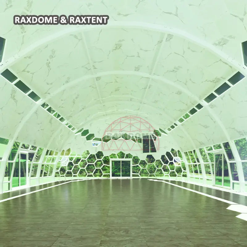 big oval glass dome tent