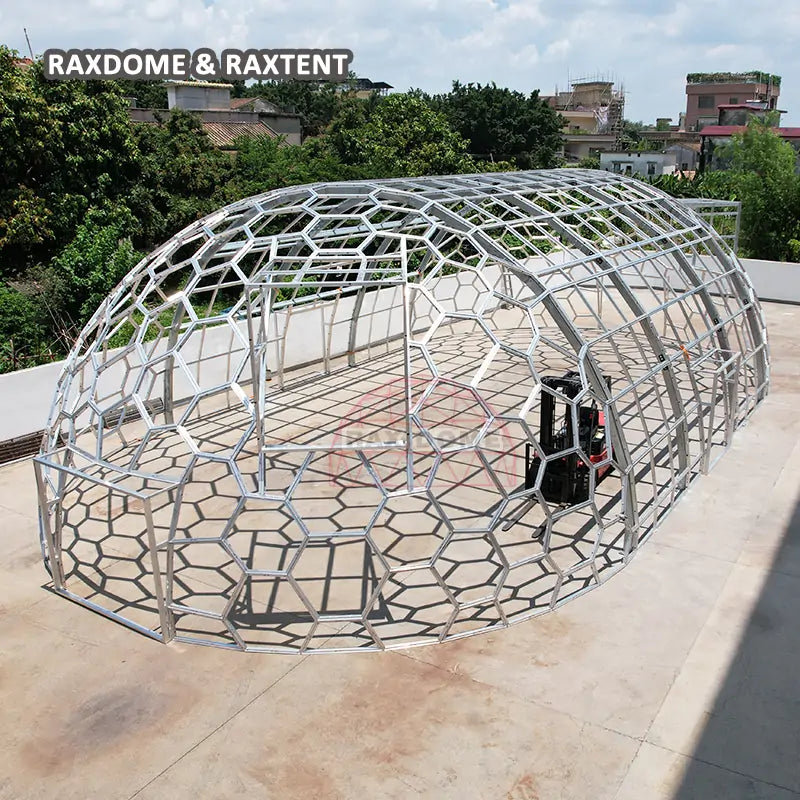 Glass Dome Tent Retreat with Oval Shape