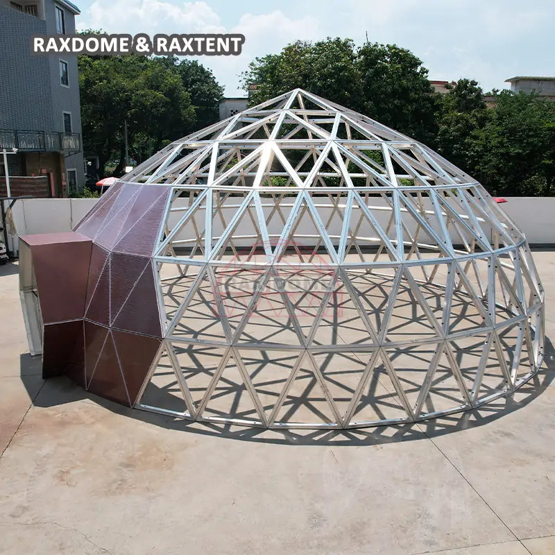 9.5m zome geodesic glass dome