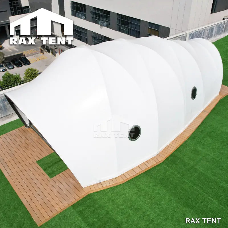 pupa shape glamping tent hotel