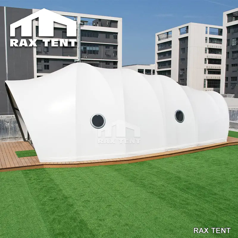 shell shape glamping tent hotel