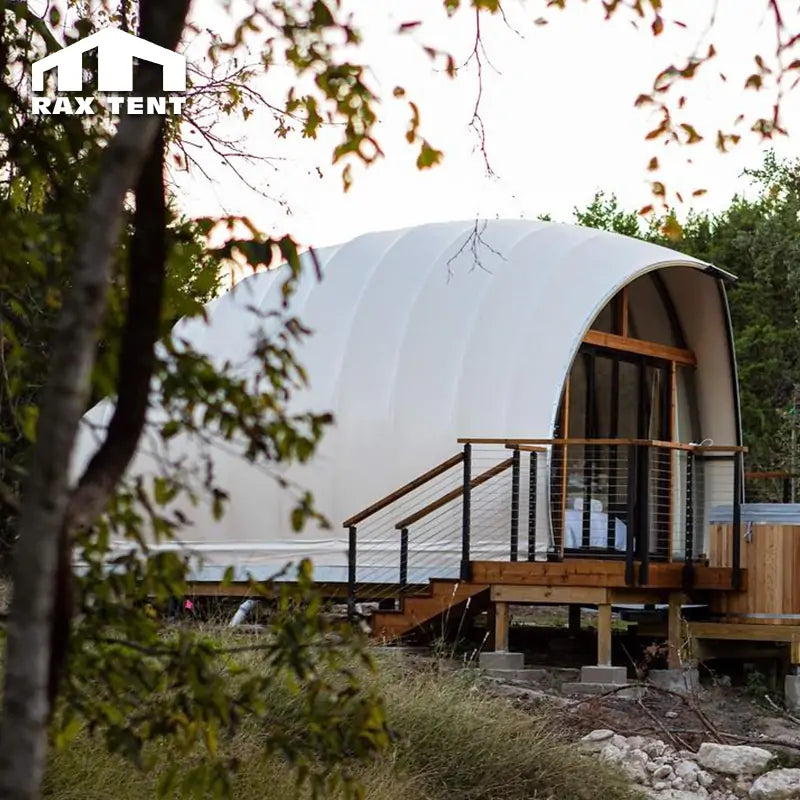 glamping house shell shape tent
