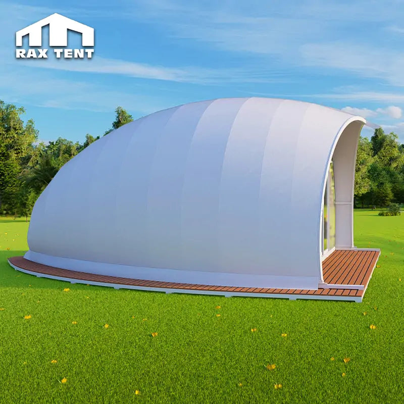 shell shape tent house hotel