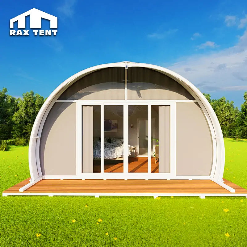 unique shell shape tent hotel