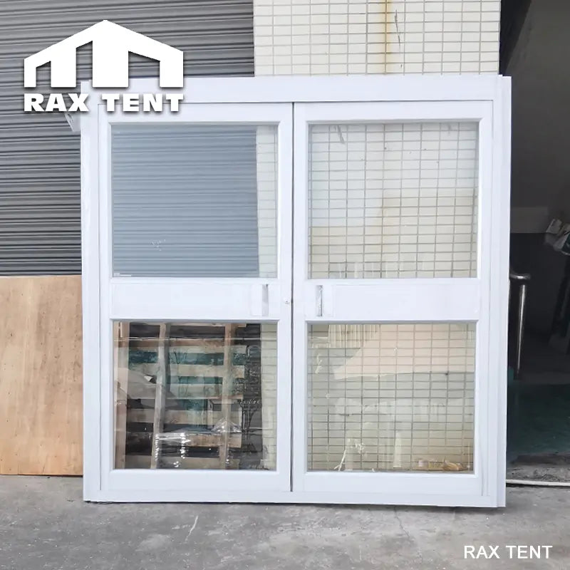 transparent glass door