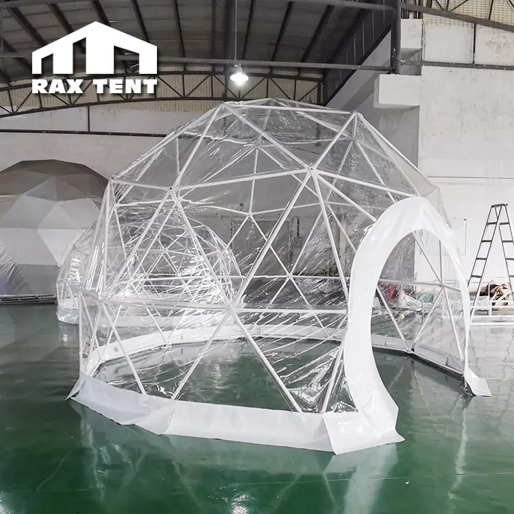 3M 3.6M 4M Igloo Dome Tent for Outdoor Restaurant with Full Clear PVC Fabric