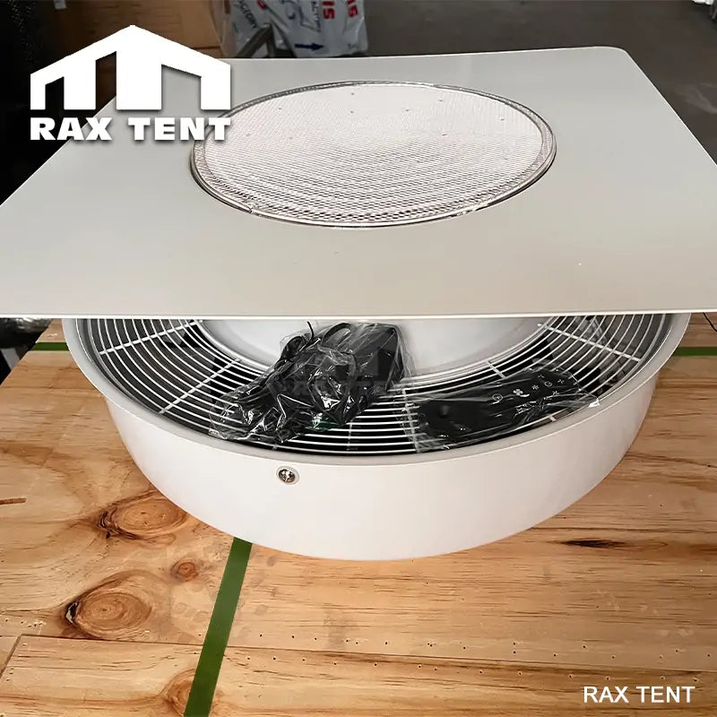 white Solar Energy Fan
