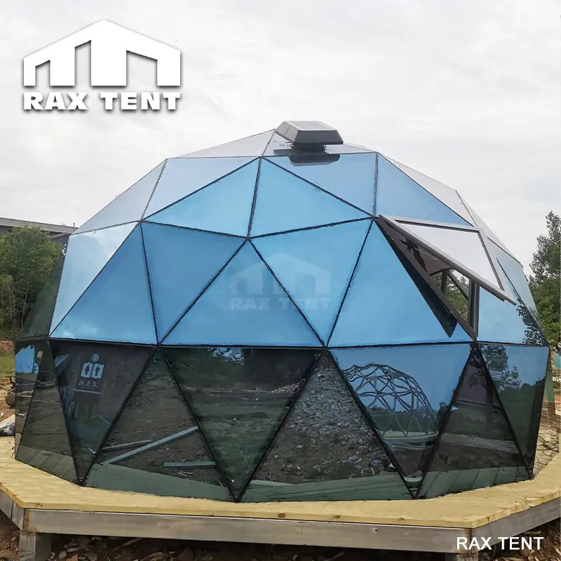glass dome tent Solar Energy Fan