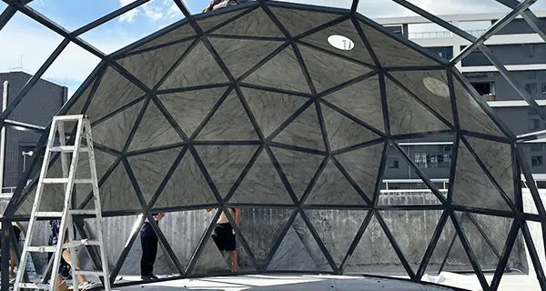 RAXDOME 15M Geodesic Glass Dome House for Campsite Restaurant and Lounge