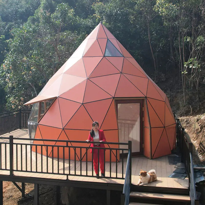 zome glass dome house