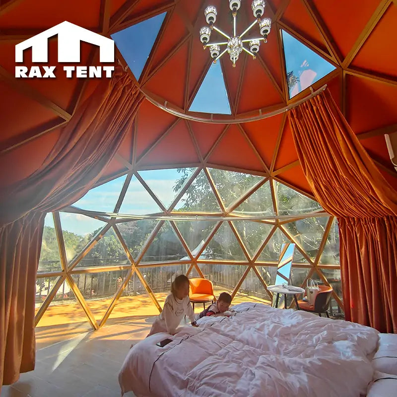 glass zome for hotel room