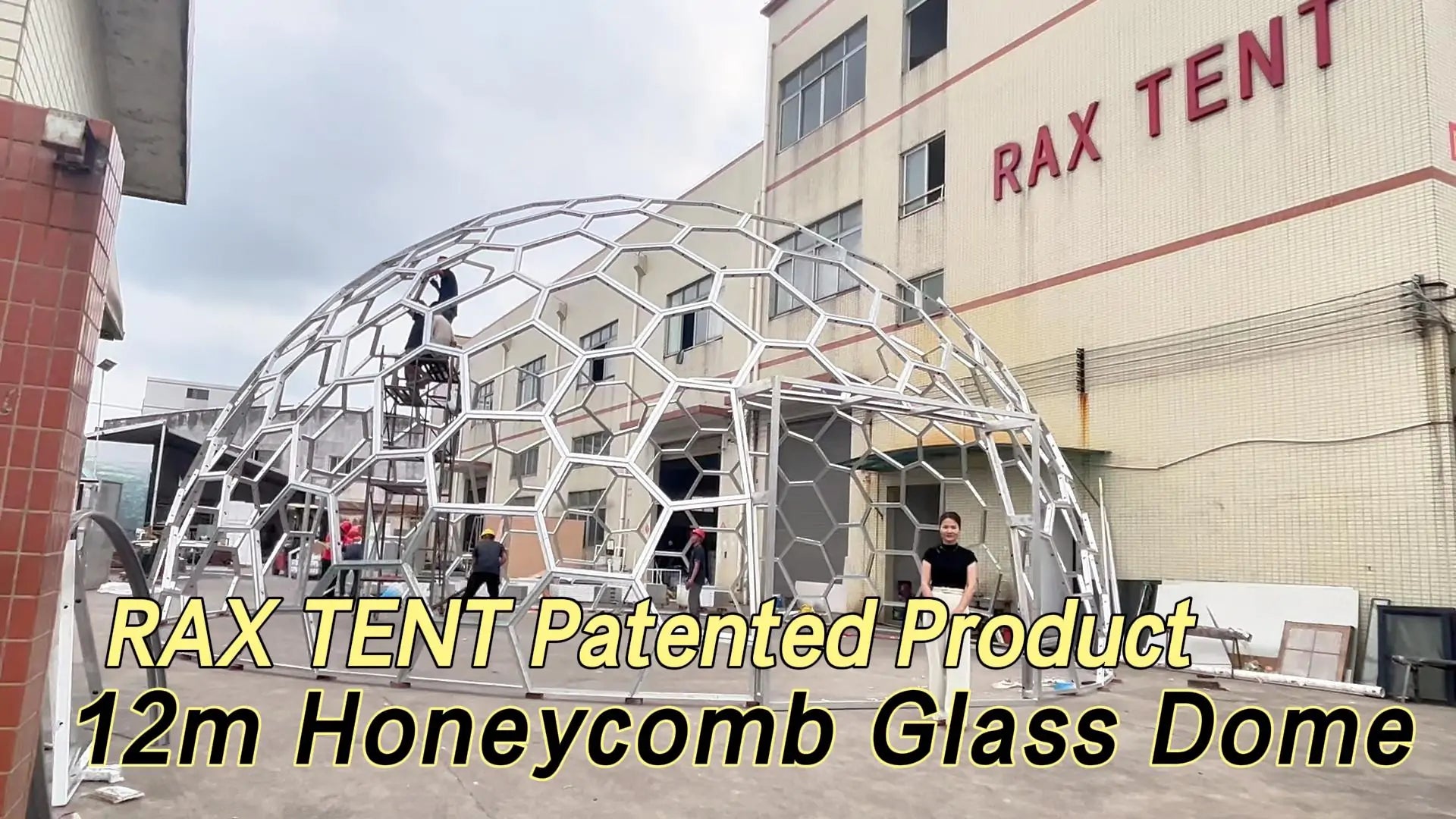 12m honeycomb glass dome