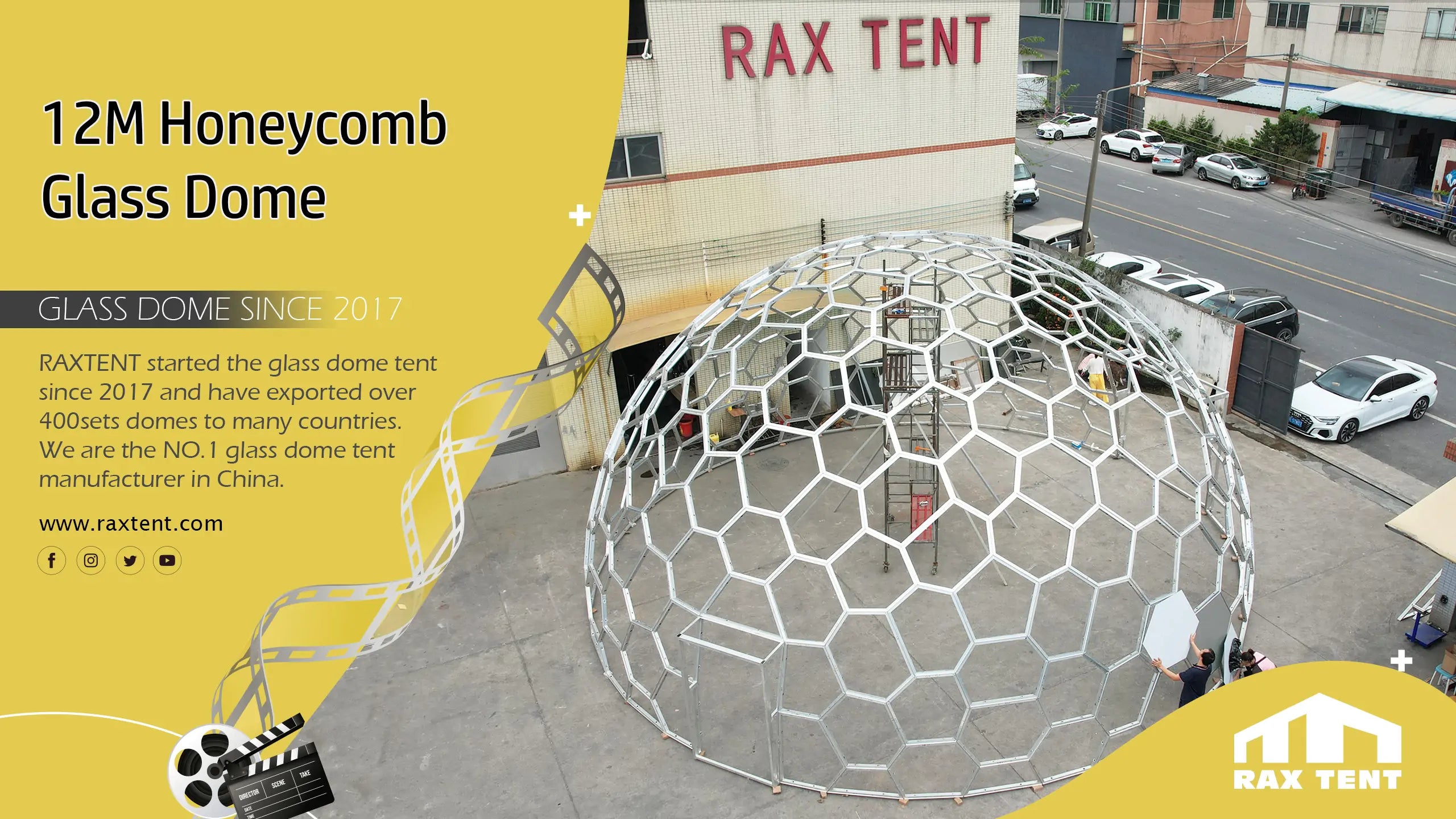 honeycomb glass dome