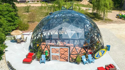 12m glass yoga dome