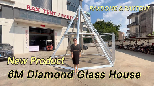 6m diamond glass house