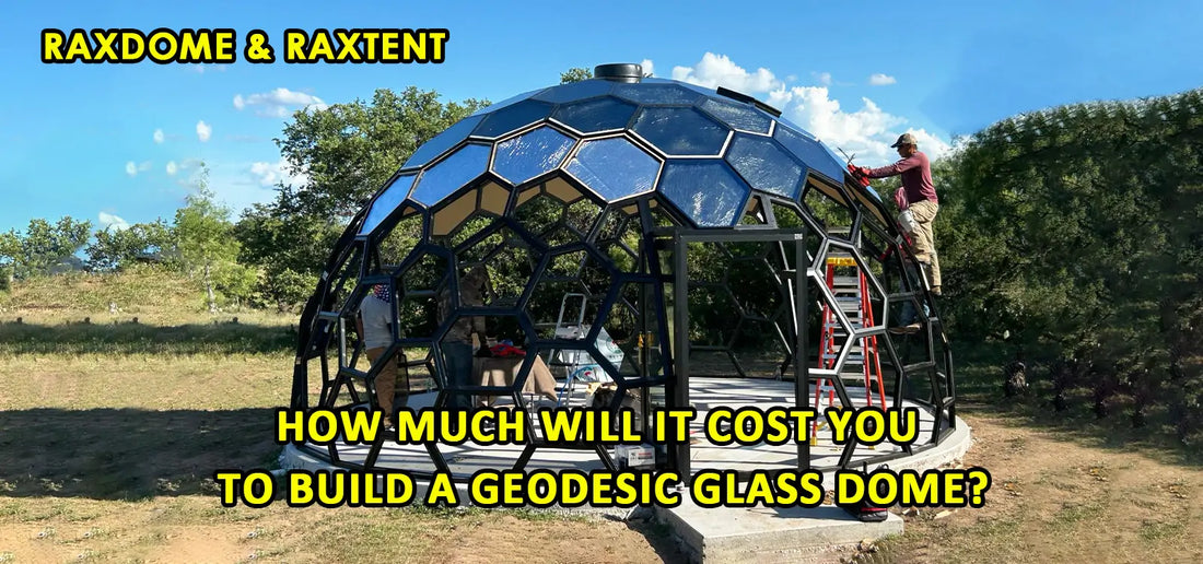 how much build a geodesic glass dome