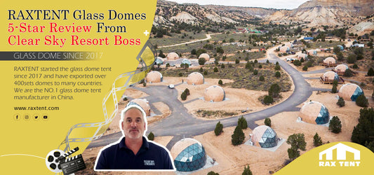 raxtent glass dome 5 star reviews from clear sky resort