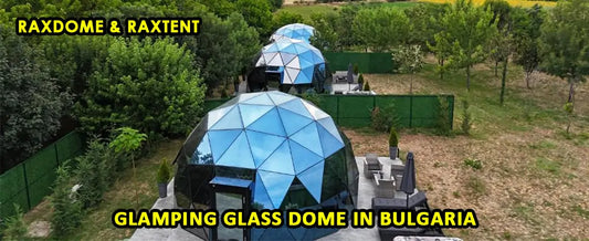 glamping glass dome tent in Bulgaria