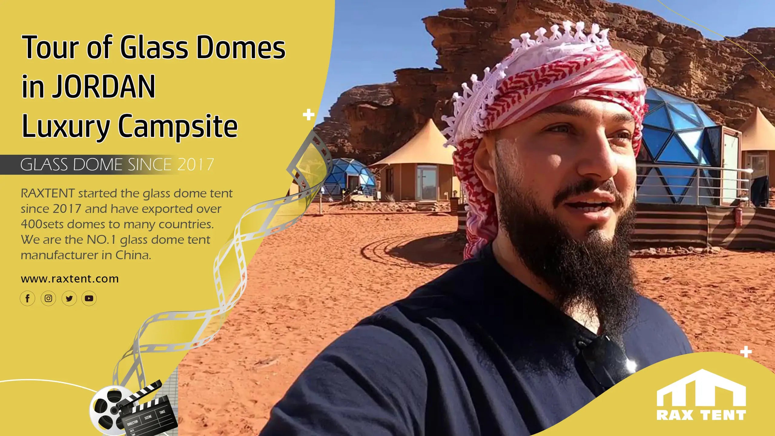 glass dome house in Jordan