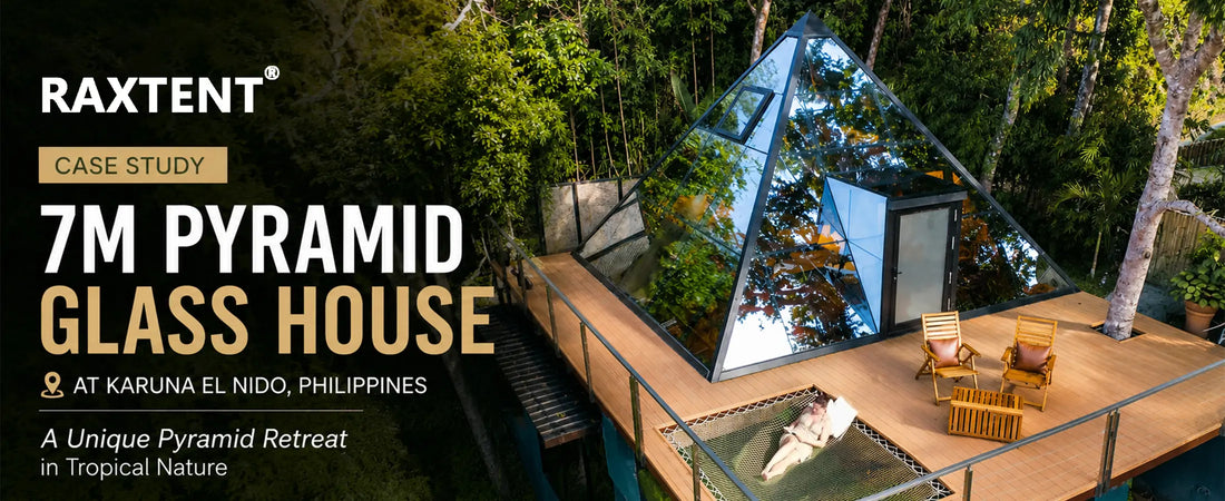 7m pyramid glass house in the Philippines