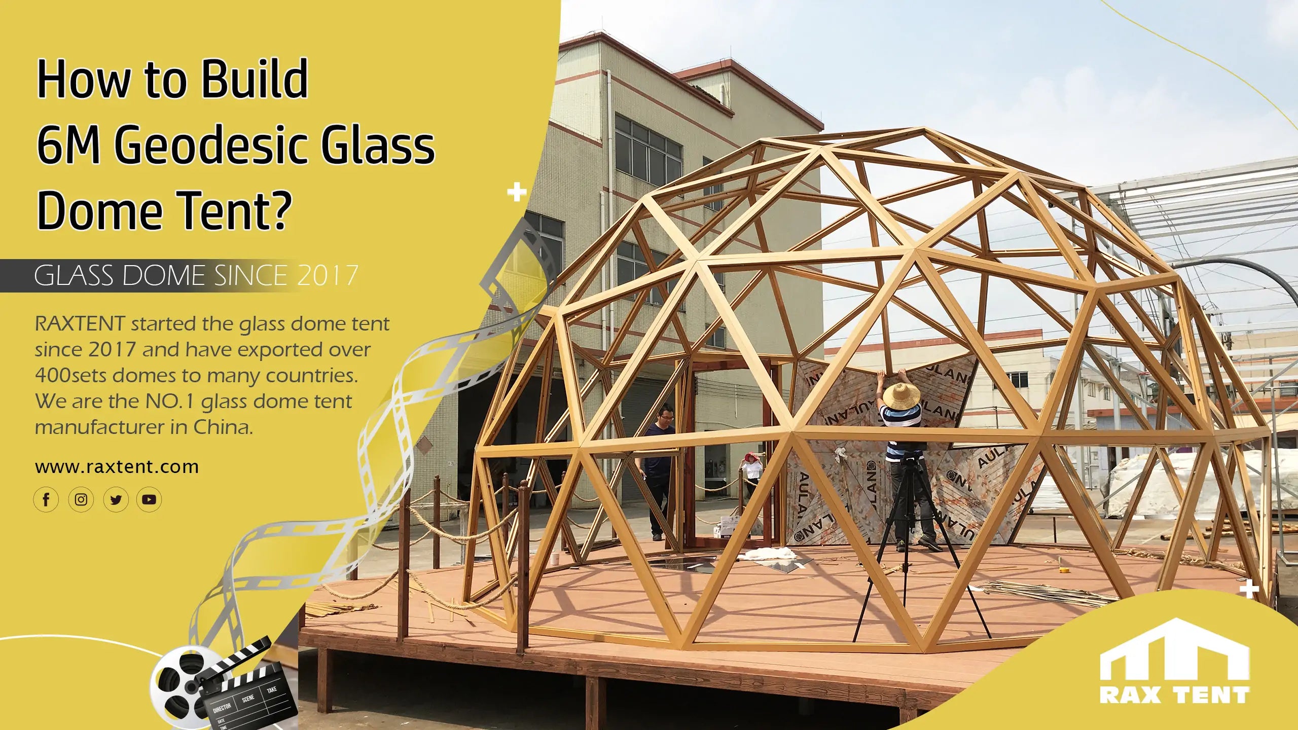 how to build the glass dome tent