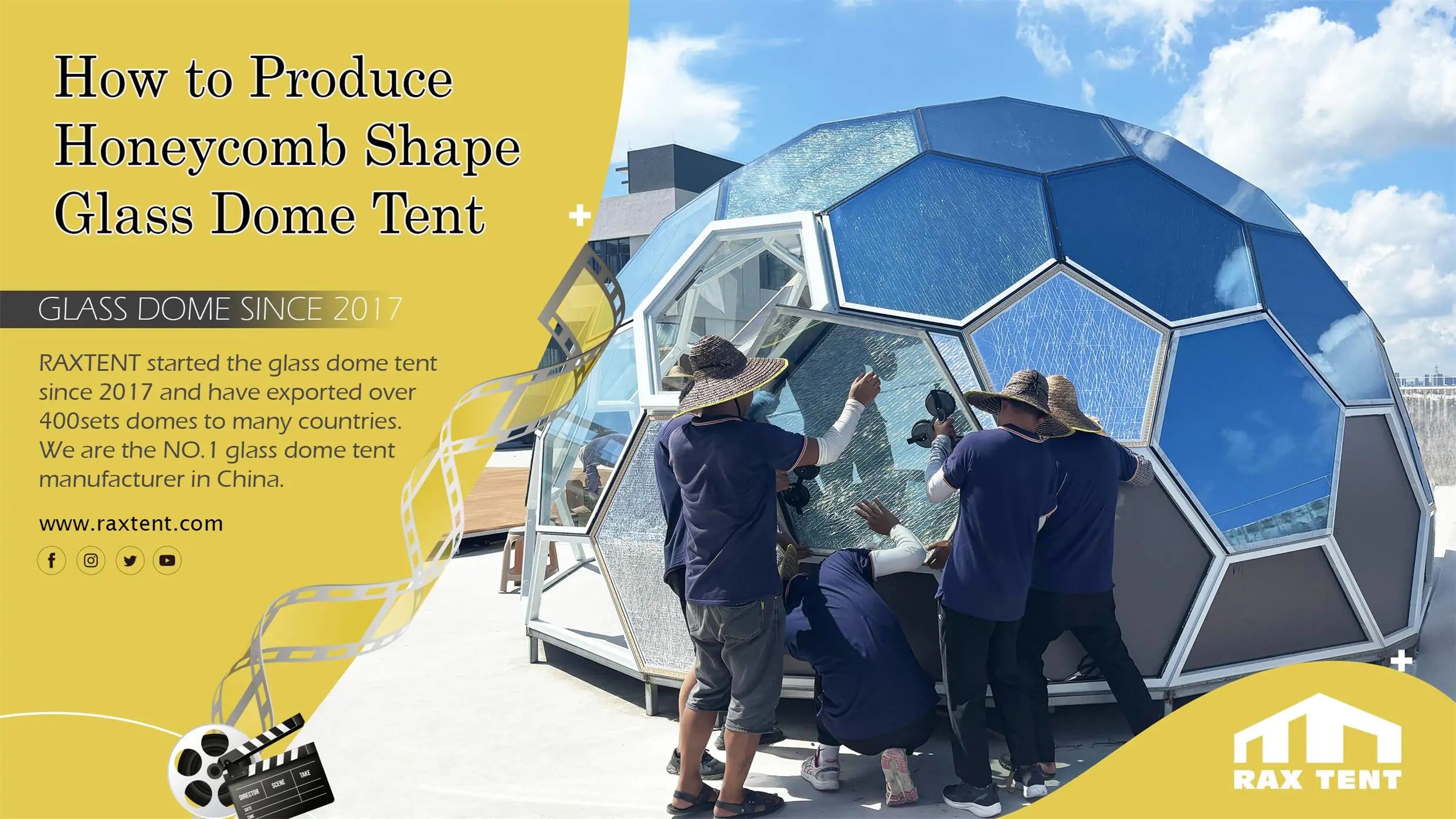 how to produce honeycomb glass dome