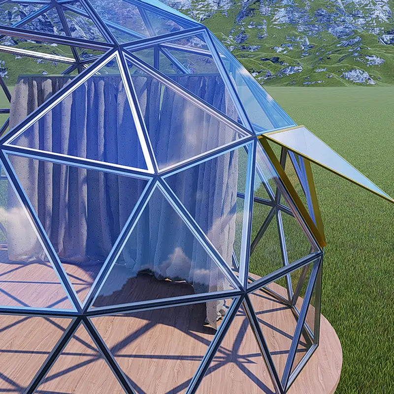 glass door for domes