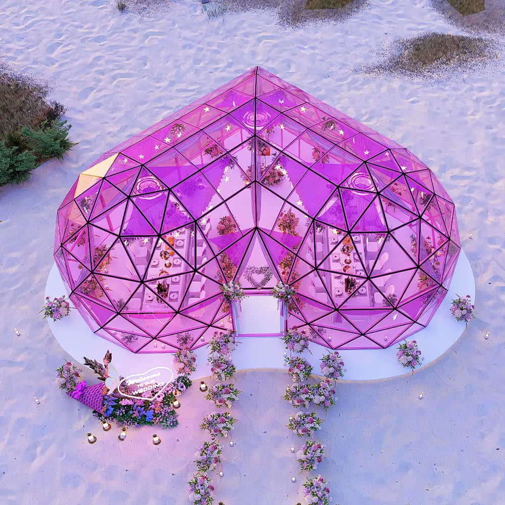 Heart Glass Dome
