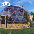 10M Wooden Glass Dome for Glamping Hotel and Reception Dome