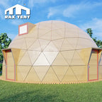 10M Wooden Glass Dome for Glamping Hotel and Reception Dome