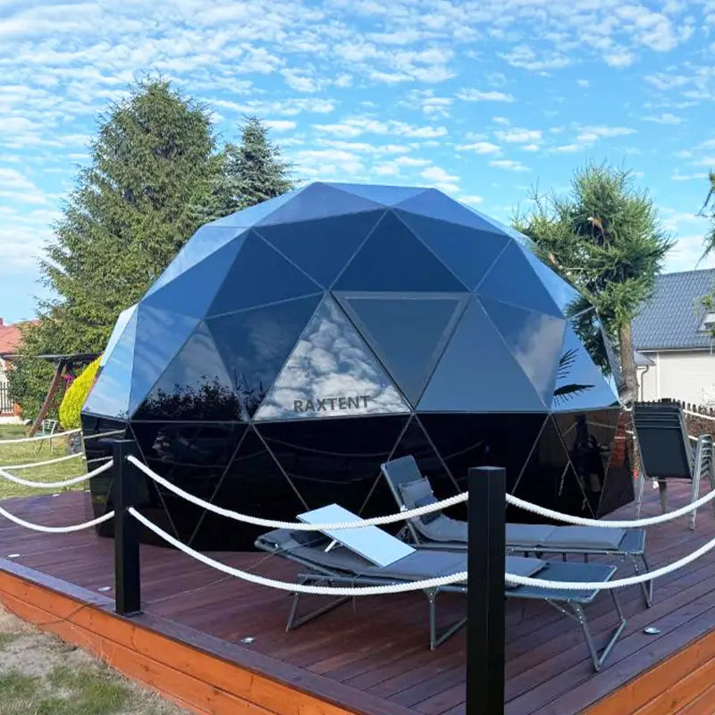 6m geodesic glass dome house for glamping