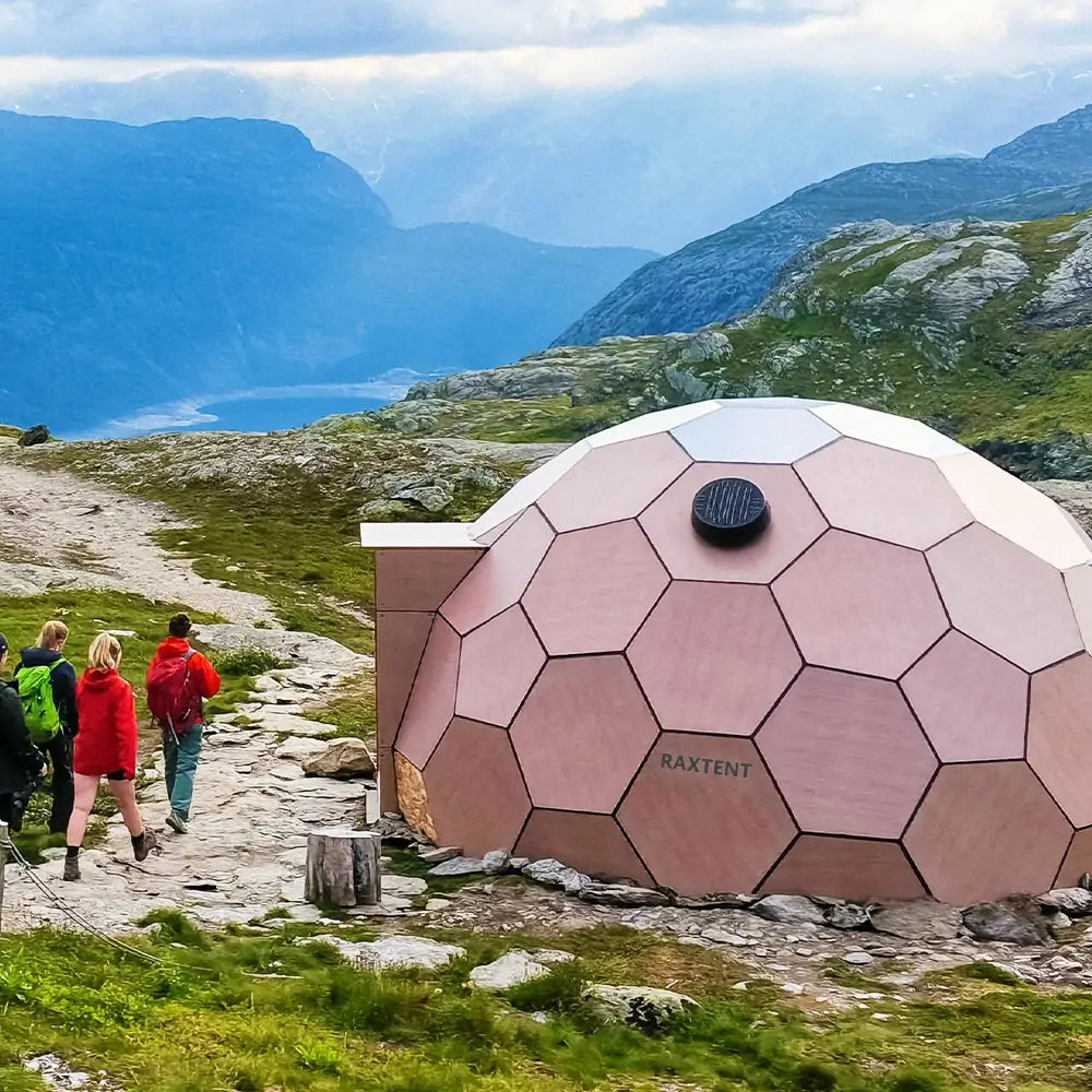 6m wooden glass dome on the mountain
