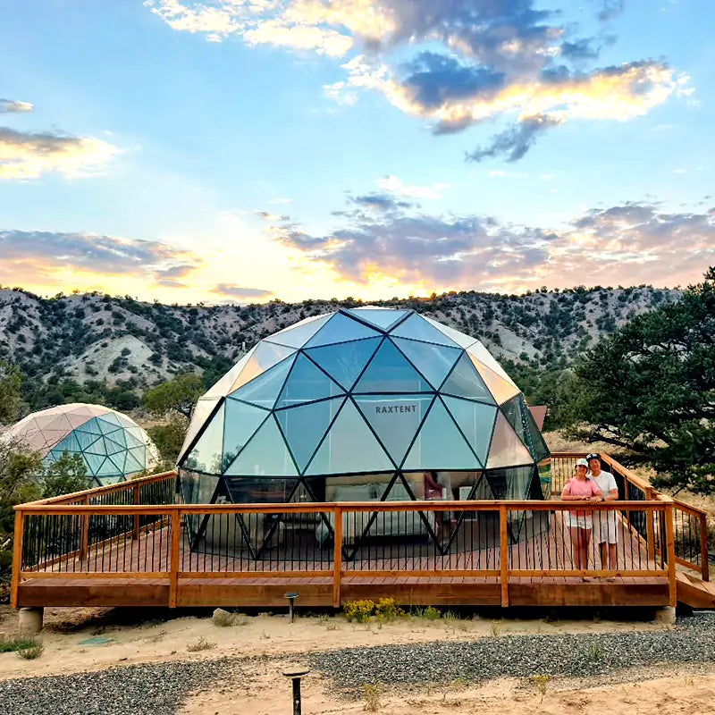 7m glamping glass dome house in the USA