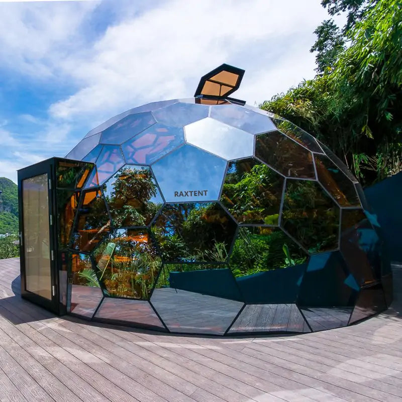 7m honeycomb glass dome tent for glamping