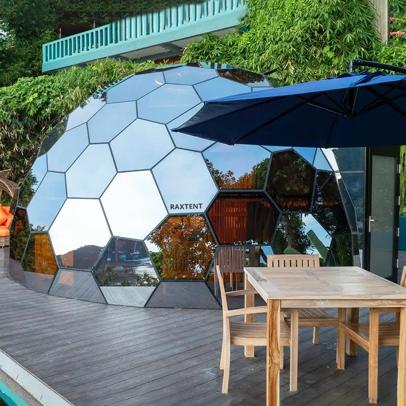 7m honeycomb glass dome tent for hotel