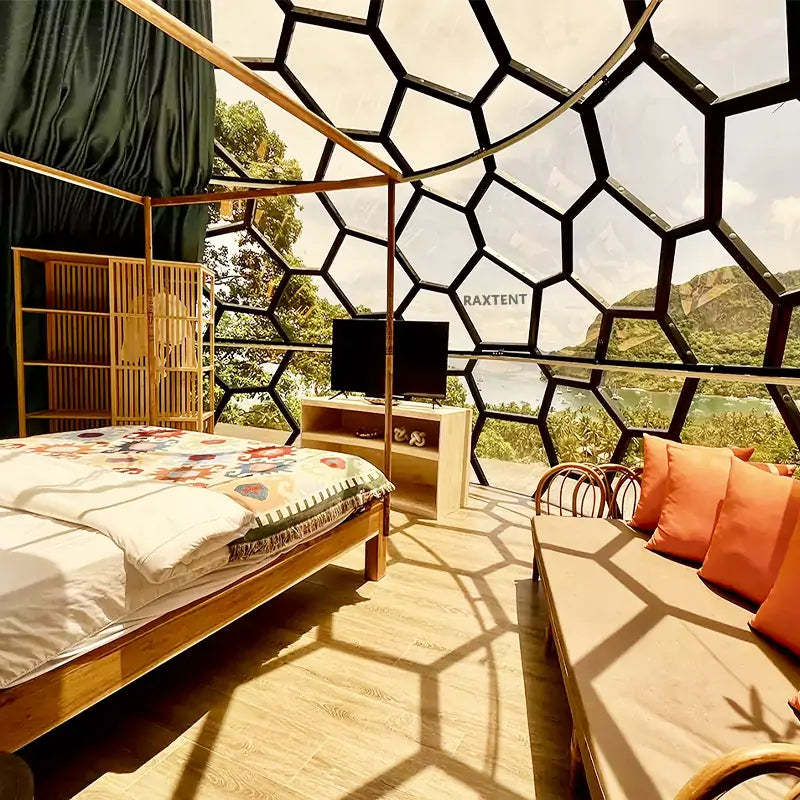 7m glamping glass dome hotel