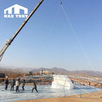 Exclusive 80m Big Geodesic Dome Tent for Event of 5000 Persons with Waterproof PVC Cover