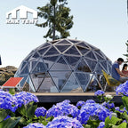 8M Wooden Glass Dome for Glamping Hotel with Kitchen Room and Bathroom