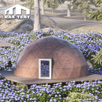 8M Wooden Glass Dome for Glamping Hotel with Kitchen Room and Bathroom