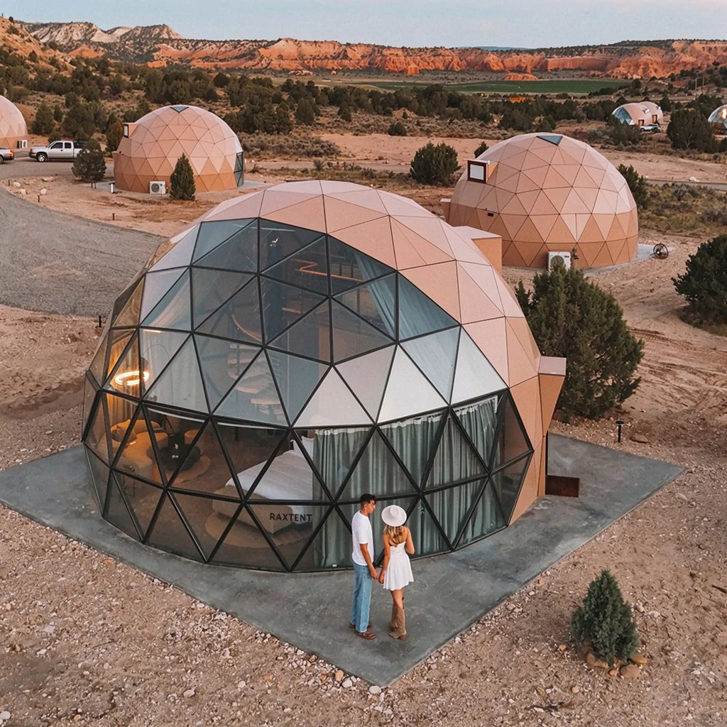 8m wooden glass dome house in the USA