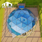 8M Glass Dome for Glamping Hotel and Family Resort with Tempered Glass Cover and Thermal Insulaiton