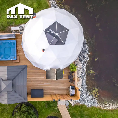 6M Half Ball Tent for Airbnb Glamping Dome Tent for Camping