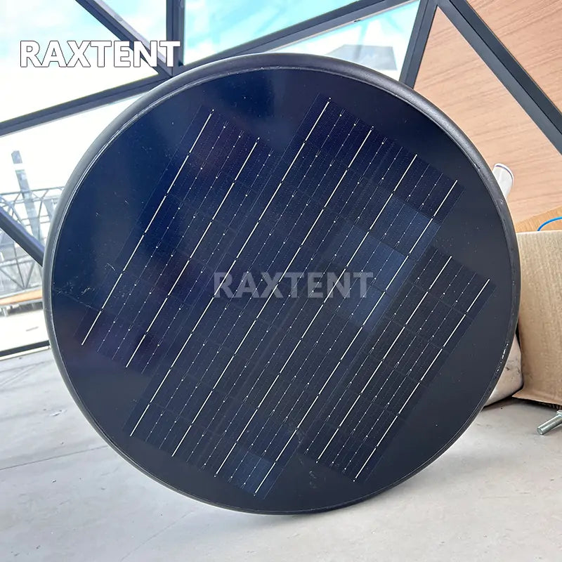 glass dome solar fan