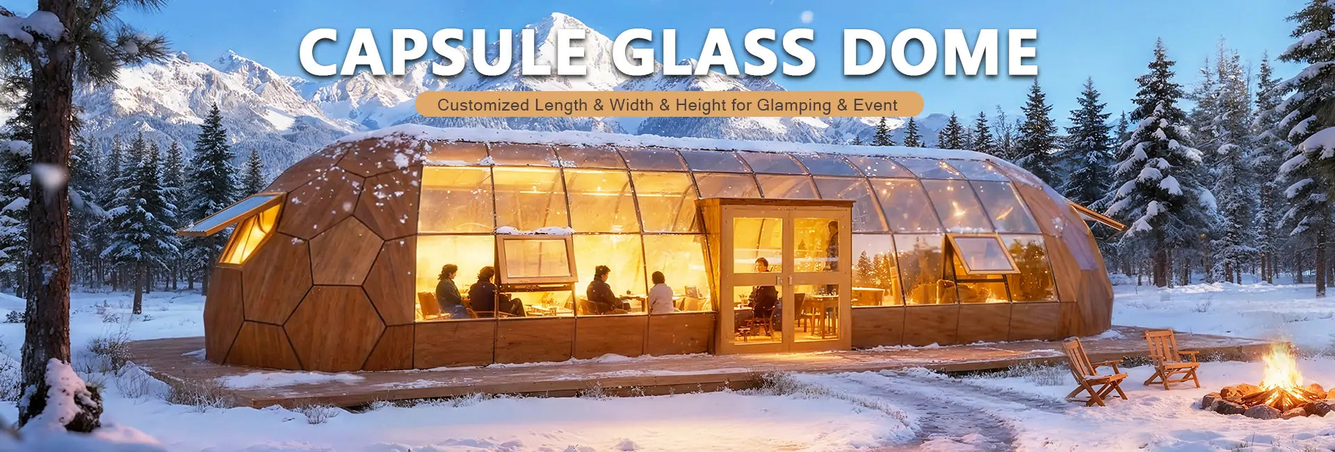 capsule glass dome house